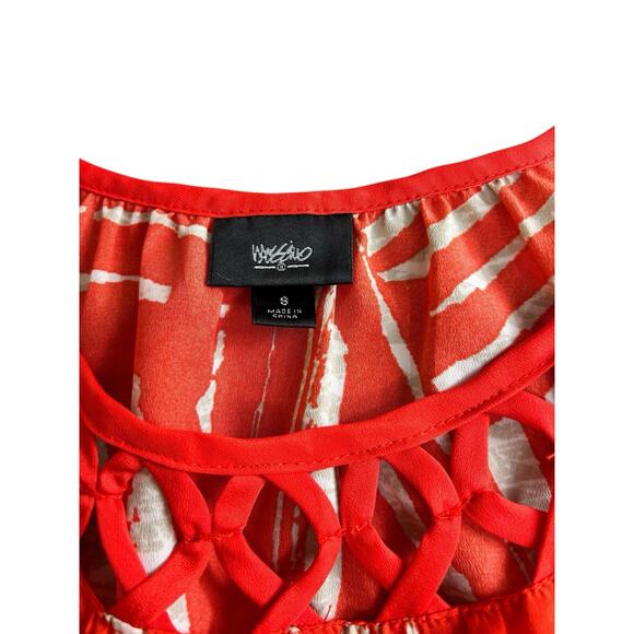 Mossimo Orange Sleeveless Dress Sz Small Lightweight Knee Length Loose - Picture 3 of 7